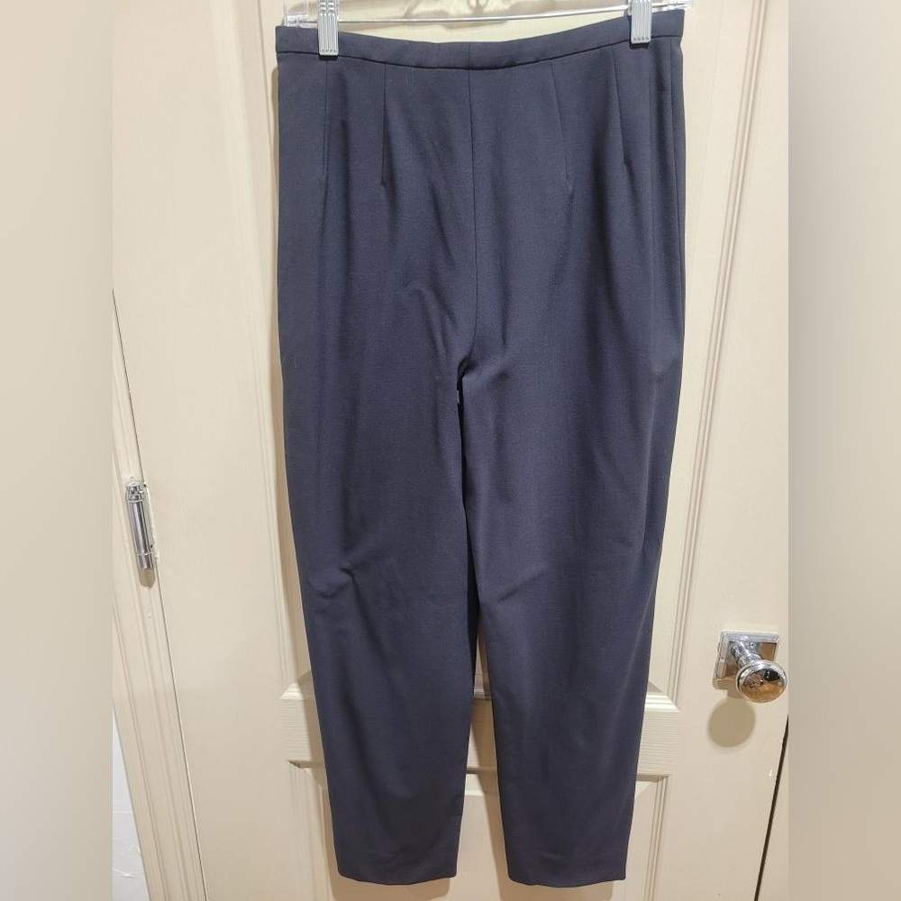 VINTAGE Giorgio Armani Virgin Wool Women’s Black Trousers Size 8